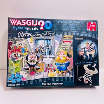 Jumbo - 1000 Teile Puzzle - Wasgij Retro Mystery 3 - Drama in der Oper! - GUT