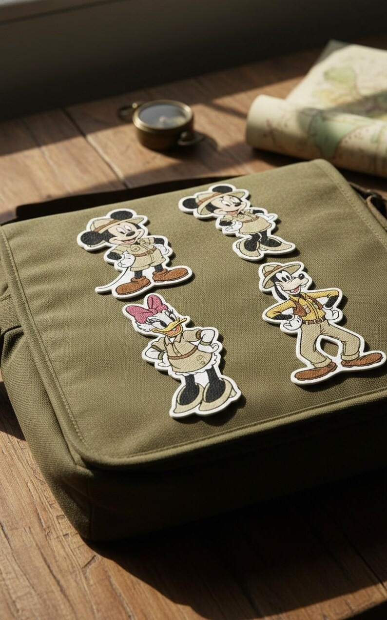 Mickey Black Panther Mask Embroidered Patch Iron On Jacket Vest Hat 3–8 Inch thumbnail 5