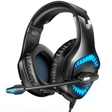 Gaming Headset w/Mic 7.1 Surround Sound for PS4 PS5 Xbox One PC LED
