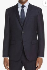 John Varvatos 38R Luxe Slim-Fit Navy Wool Suit Jacket-NWT MSRP 695