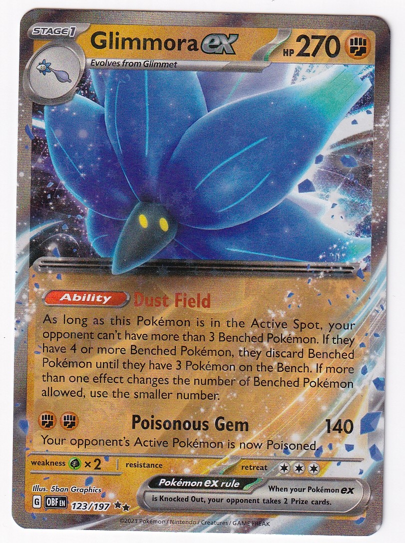 Holo Glimmora ex 123/197 SV03: Obsidian Flames | NM
