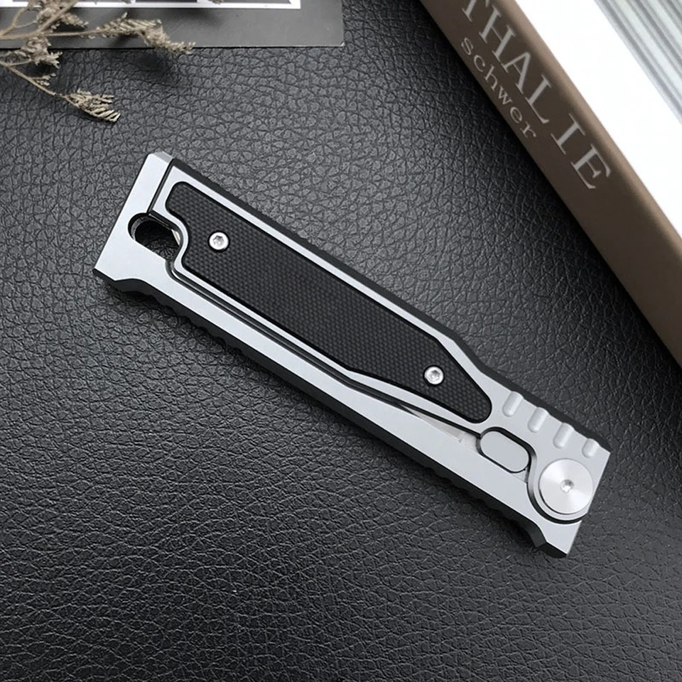 3,15“ D2 Klinge Klappmesser Tasche T6 Aluminium & G10 Griff Camping Tactical - Bild 3 von 4