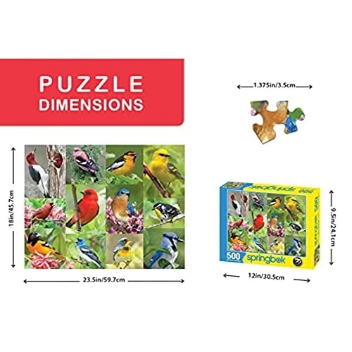 Springbok 500 шт. пазл птицы перо, мульти - Изображение 4 из 4