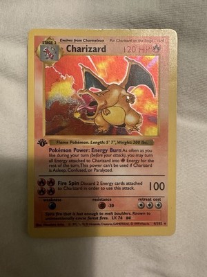 1st Edition Charizard 4/102 Base Set Holo Rare Pokemon Card | eBay