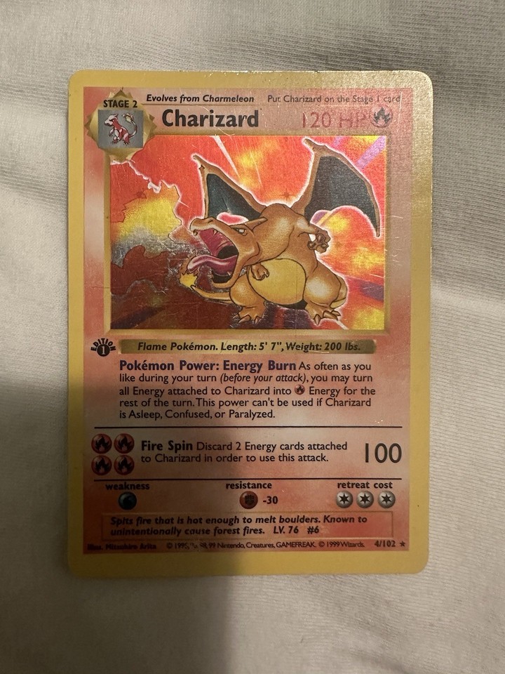 1st Edition Charizard 4/102 Base Set Holo Rare Pokemon Card | eBay UK