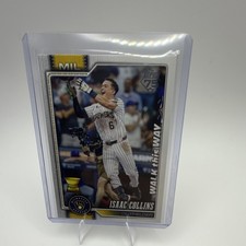 Topps 2026 Series 1 WALK this WAY Isaac Collins #202 Milwaukee Brewers