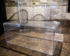 Beanie Baby Display Boxes Acrylic/Plastic - total 5 square/rectangle/round