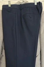 Theory Sz 8 Dark Navy Pants 96% Light Wool Suit Business Casual Staple Classic