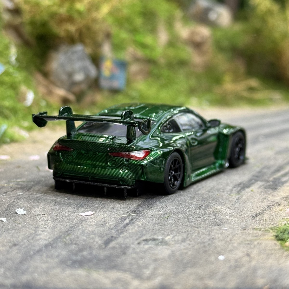 1:64 M4 GT3 Green Carbon Alloy Model Car Diecast Collection