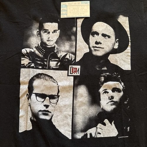 Depeche Mode 101 Concert Tour shirt + Ticket St 1980s vintage concert t-shirt, vintage, single stitch, B+ condition