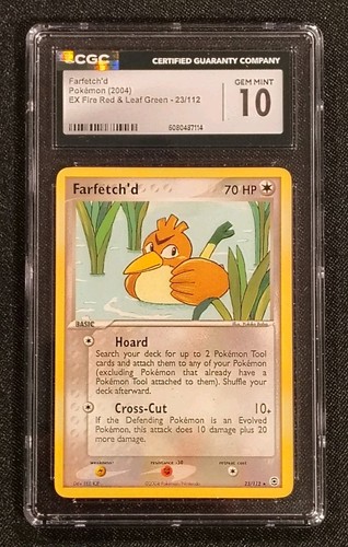 Farfetch'd graded CGC 10 for sale on eBay