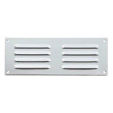 Carlisle Brass Stainless Steel Satin Chrome Hooded Louvre Vent HL4SSSC 9” x 3”