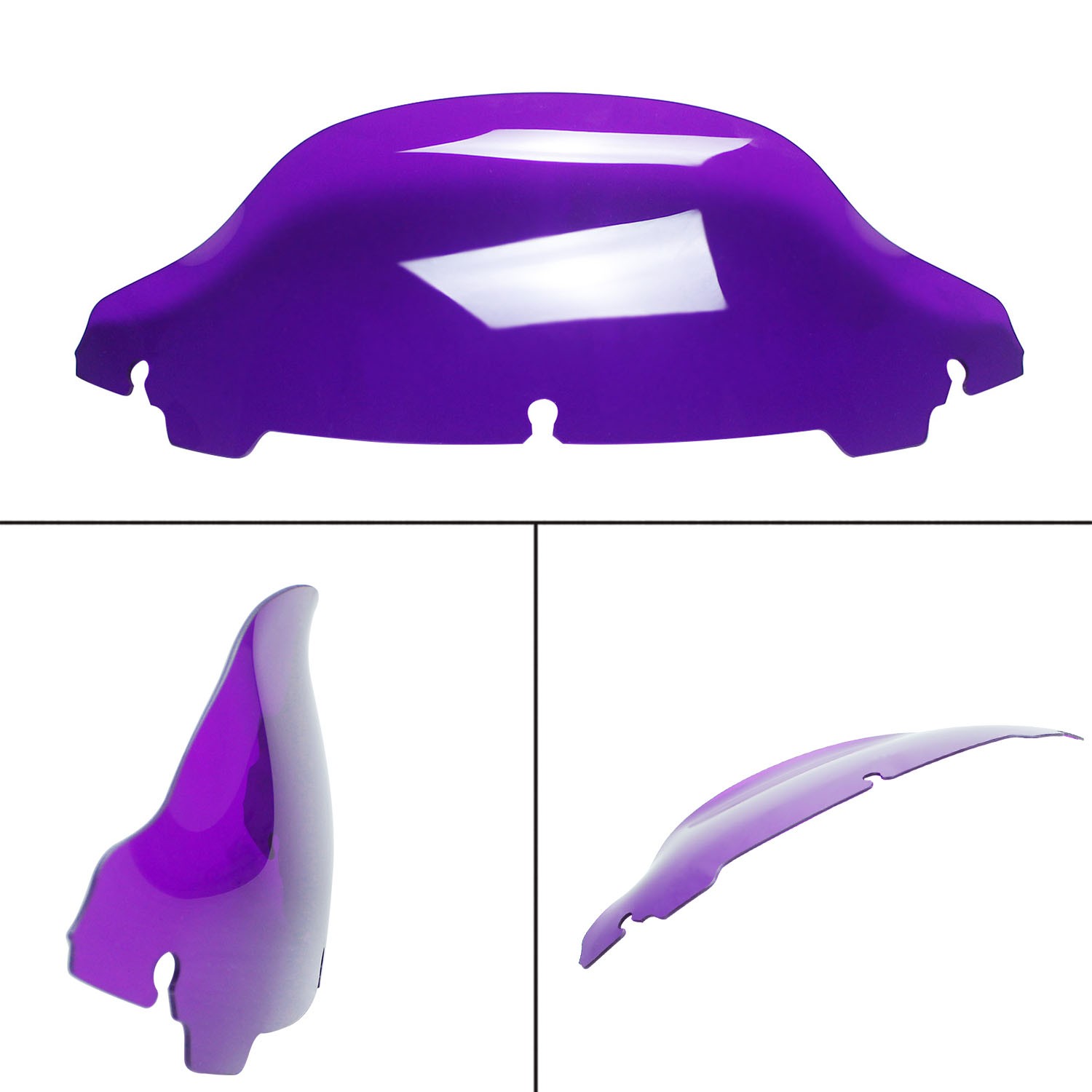 7.0" Purple Windshield Windscreen for Harley 14-23 Street Glide FLHTK FLHT FLHXS