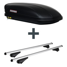 Dachbox Menabo Marathon 320 + Dachträger Menabo Tiger für Audi A3 Sportback 8YA