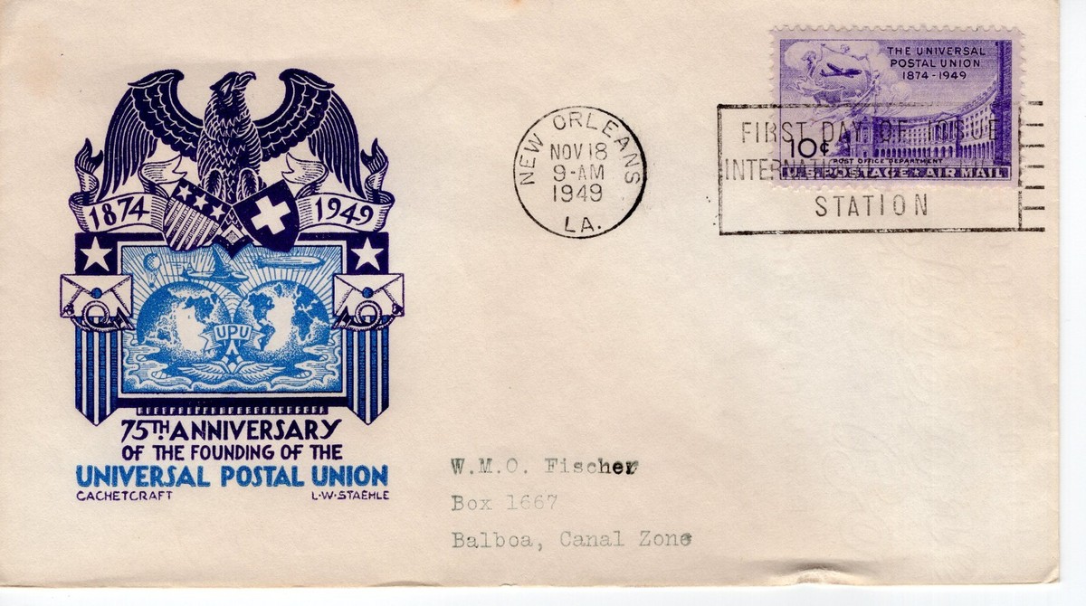 75th ANNIVERSARY OF UNIVERSAL POSTAL UNION - 1874-1949 - DC381 | eBay