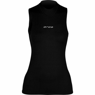 Orca HeatSeeker Damen Base Layer Weste schwarz ärmellos Schwimmleistung