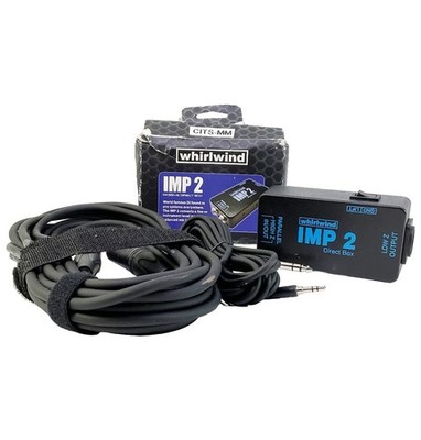 Whirlwind IMP 2 1-Channel Passive Instrument Direct Box With Cords
