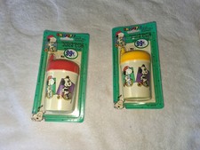 2 Vintage Snoopy Sippy Cups