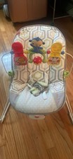 Fisher-Price Portable Baby Bouncer Toy Bar Animal Toys Infant Chair