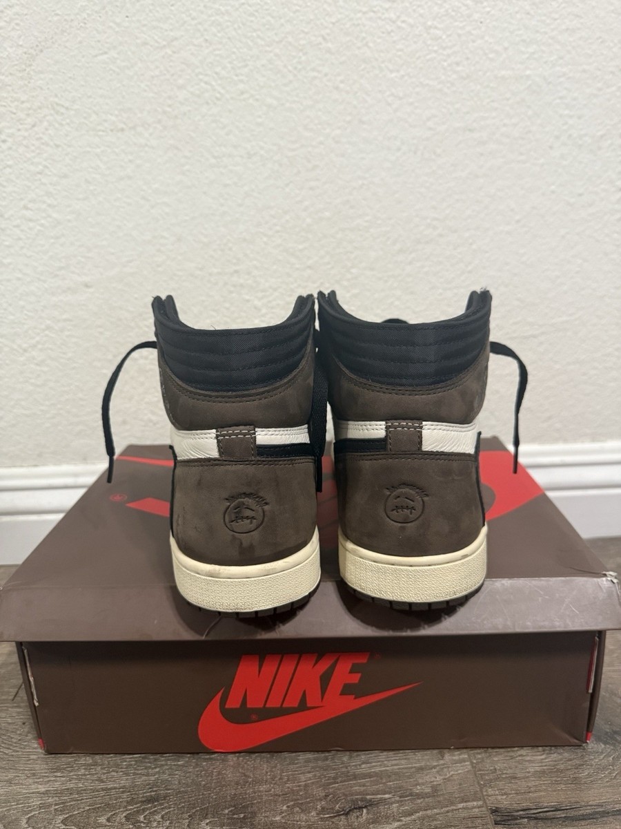 Jordan 1 Retro High OG SP Travis Scott Mocha Sneakers Size