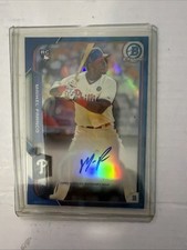 2015 Bowman - Chrome Rookie Autographs Maikel Franco #BCAR-MF Blue Refractor...