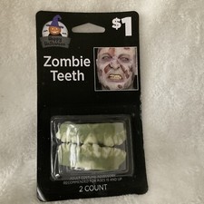 Zombie Teeth Set Top/bottom Adult Costume Accessory Flexible Reusable Comfortab