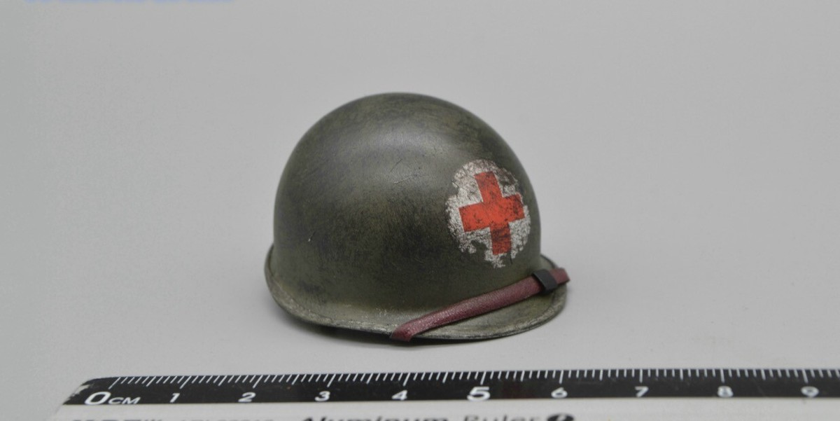 Helmet for DID 80126 WWII US 77th Infantry Division Combat
