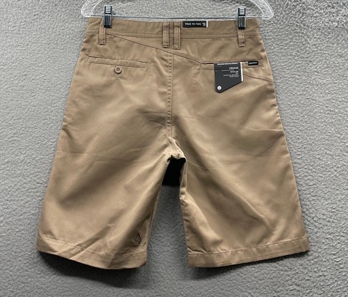 Volcom Shorts Youth 29 Brown Chino Cotton Blend Skater Skateboard 29x9 Boys NEW - Picture 6 of 10