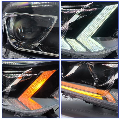 Customized w/ DRL Sequential Turn Full LED Headlight For 2015-2019 TOYOTA HILUX - Picture 7 of 10
