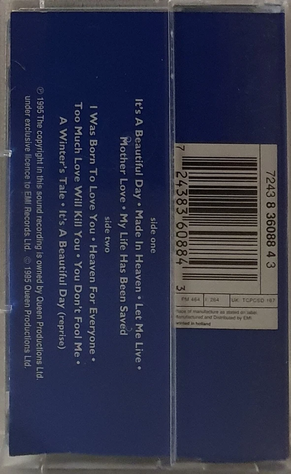 QUEEN - MADE IN HEAVEN, CASSETTE, NEW SEALED, PRINTED IN HOLLAND - Image 2 of 2