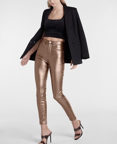 Express Jeans Metallic High Waisted 