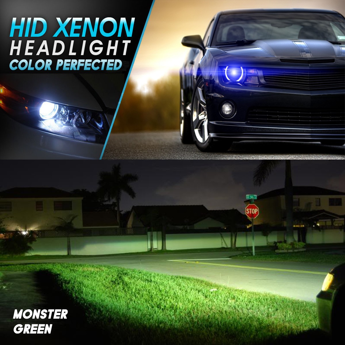 Kit Phares HID Xénon Xentec 55W 9006 HB4 - Blanc Diamant 6000K Pour Feux De Croisement | Neuf