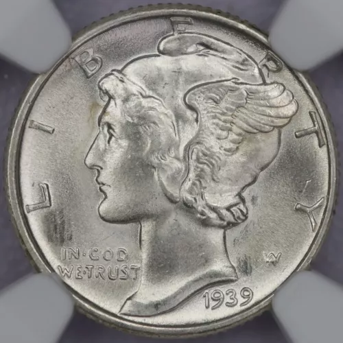 1939 10c Mercury Dime - NGC MS 66