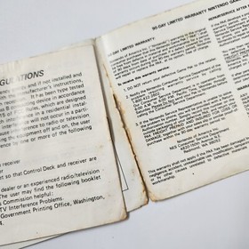 Nintendo NES R.C. Folleto manual de instrucciones RC PRO-AM