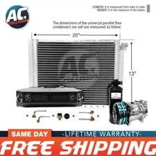 AC Kit Universal Evaporator Underdash Unit Compressor And Condenser 13 x 20