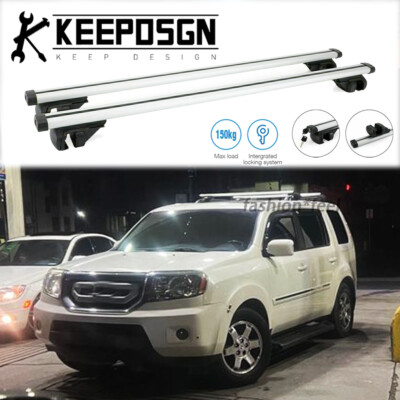 Für Honda Pilot 2003-2011 Dachträger Querstange Offene Reling Relingträger Stahl