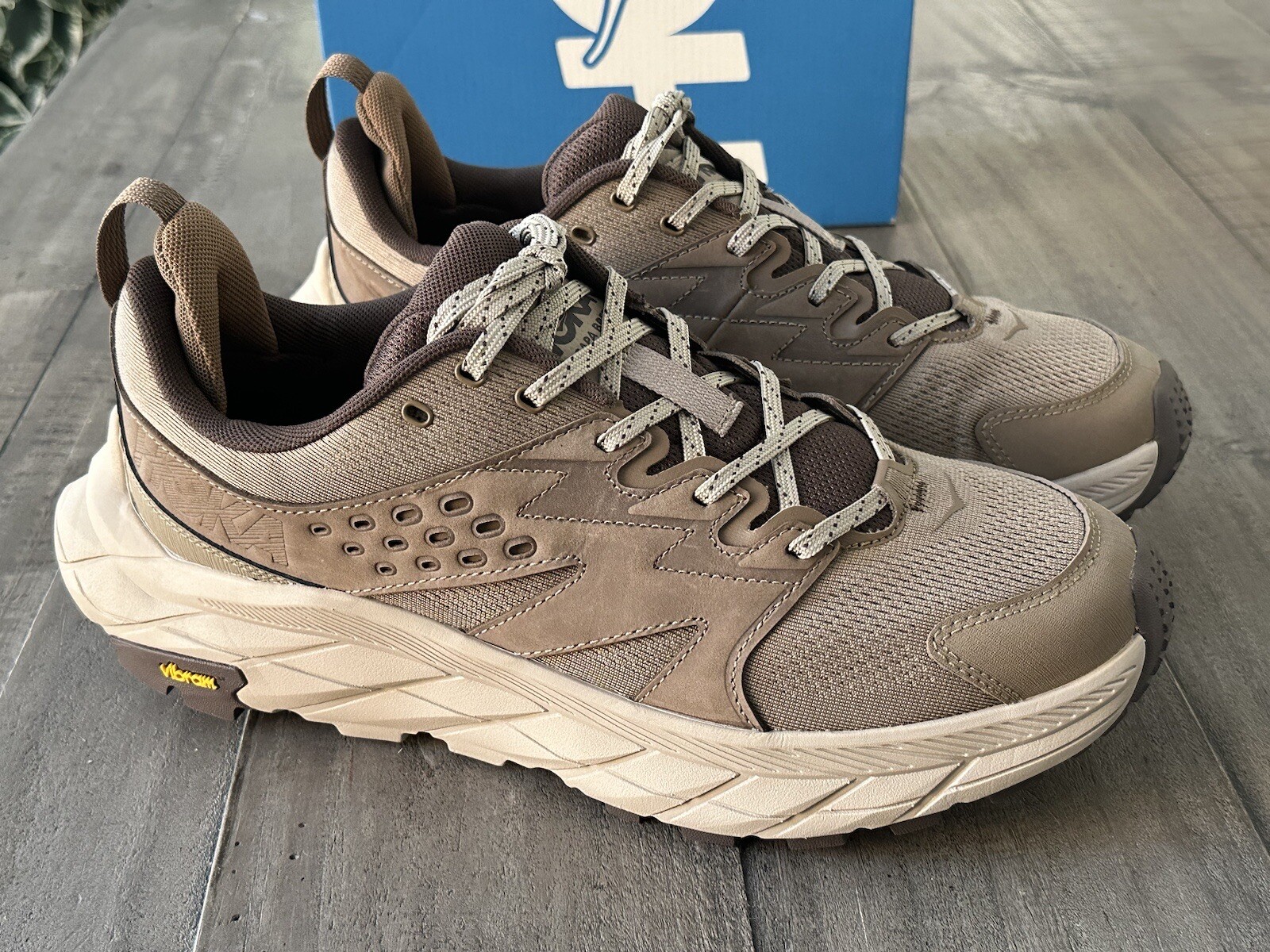 Hoka Men’s US 10.5D Anacapa Breeze Low Dune Oxford Tan Shoes, Style 1127920/DOTN image 2