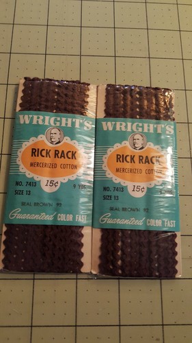Vintage Wrights Cotone Baby Rick Rack 2 Confezioni Bambola Bordo 18 Iarde Molti Colori - Foto 12 di 16