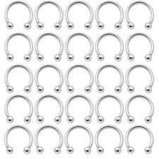 Barra Circular Herradura Acero Inoxidable Quirúrgico 18G 16G 14G Venta al por mayor 100 un.
