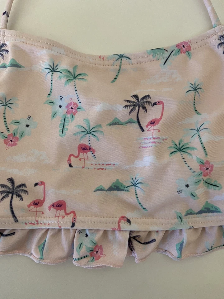 M&S Marks & Spencer Rosa Flamenco 2 Piezas Bikini Traje de Baño Niñas Talla 11-12 Nuevo con Etiquetas Foto 3 de 4