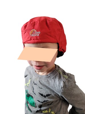 Lowe Alpine Child's Hat Cinch Outdoor Warm Skiing Snowboard Red Extra Small