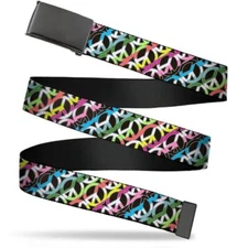Men's Web Belt Peace 1.5"