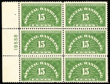 US Stamps # QE2 Parcel Post MNH Superb Fresh Plate Block Of 6