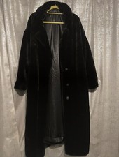 Warm Winter Long Faux Fur Coat Size: 26 Colour: Black Plus Size