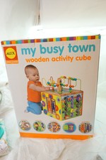 alex discover my busy town wooden activity cube