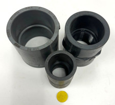 ASSORTED BRANDS SIZES OF PVC PIPE COUPLINGS SIZES 1"/ 1 1/2" X 2"