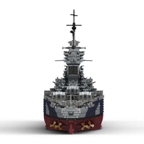 French Battleship Richelieu Ship 1:200 Scale 10803 Bricks MOC-163300 - Picture 17 of 19