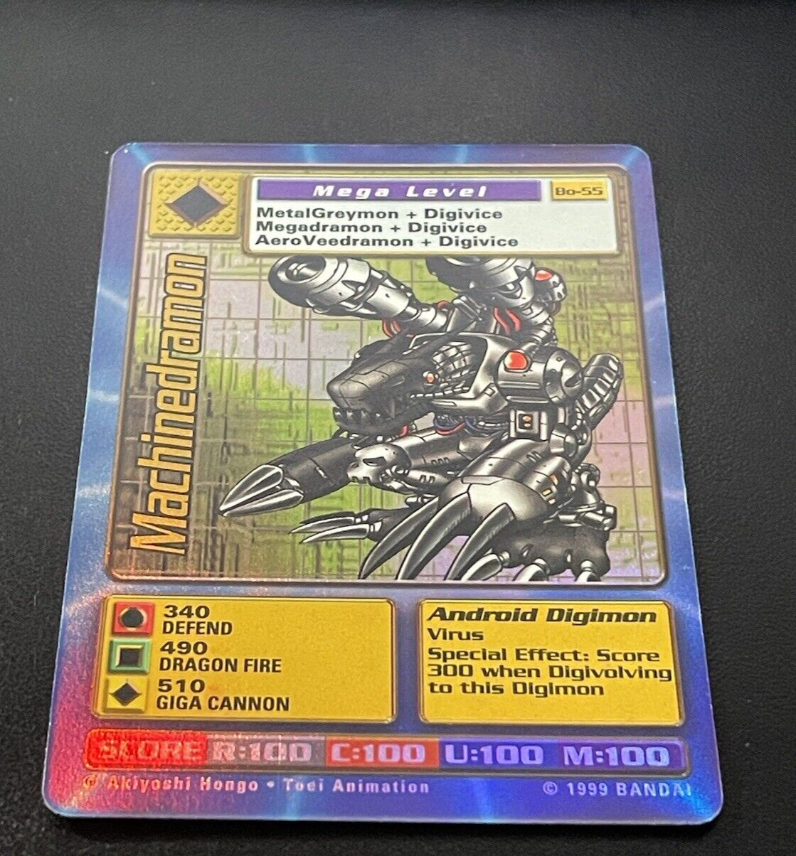 Digimon Card MACHINEDRAMON Bo-55 Digi-Battle Mega Level Holo Bandai 1999 Minty - Picture 2 of 5