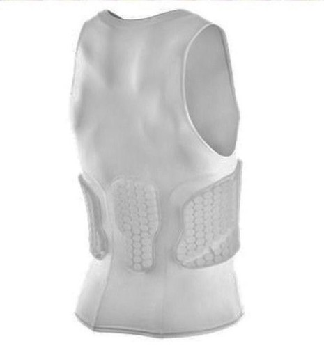 NIKE Pro Combat Deflex Padded White Basketball Compression Shirt NEW Mens 3XL - Picture 2 of 4