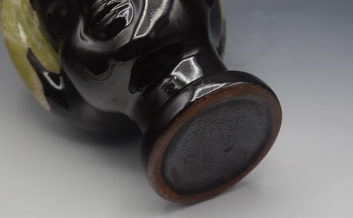 ROTE TON TROPFEN GLASUR KOPF VASE ÜBERTOPF VASE KIND 8" BLACKAMOOR MID CENTURY - Bild 4 von 7